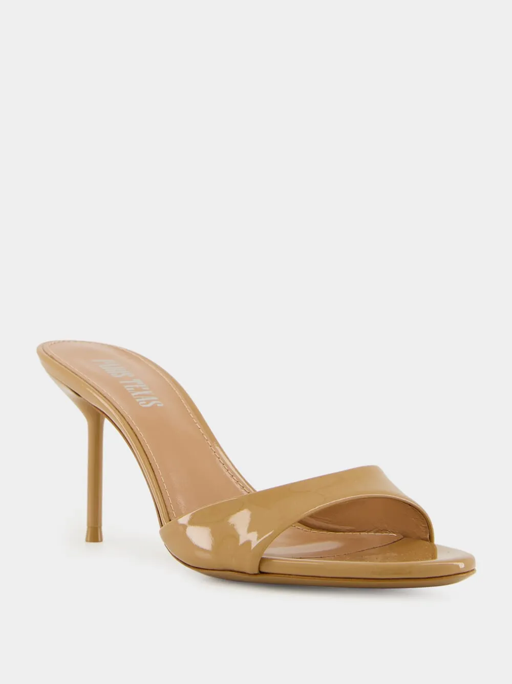 Caramel Patent Leather Lidia Mule 70 sold by Fashion Clinic product image thumbnail 3