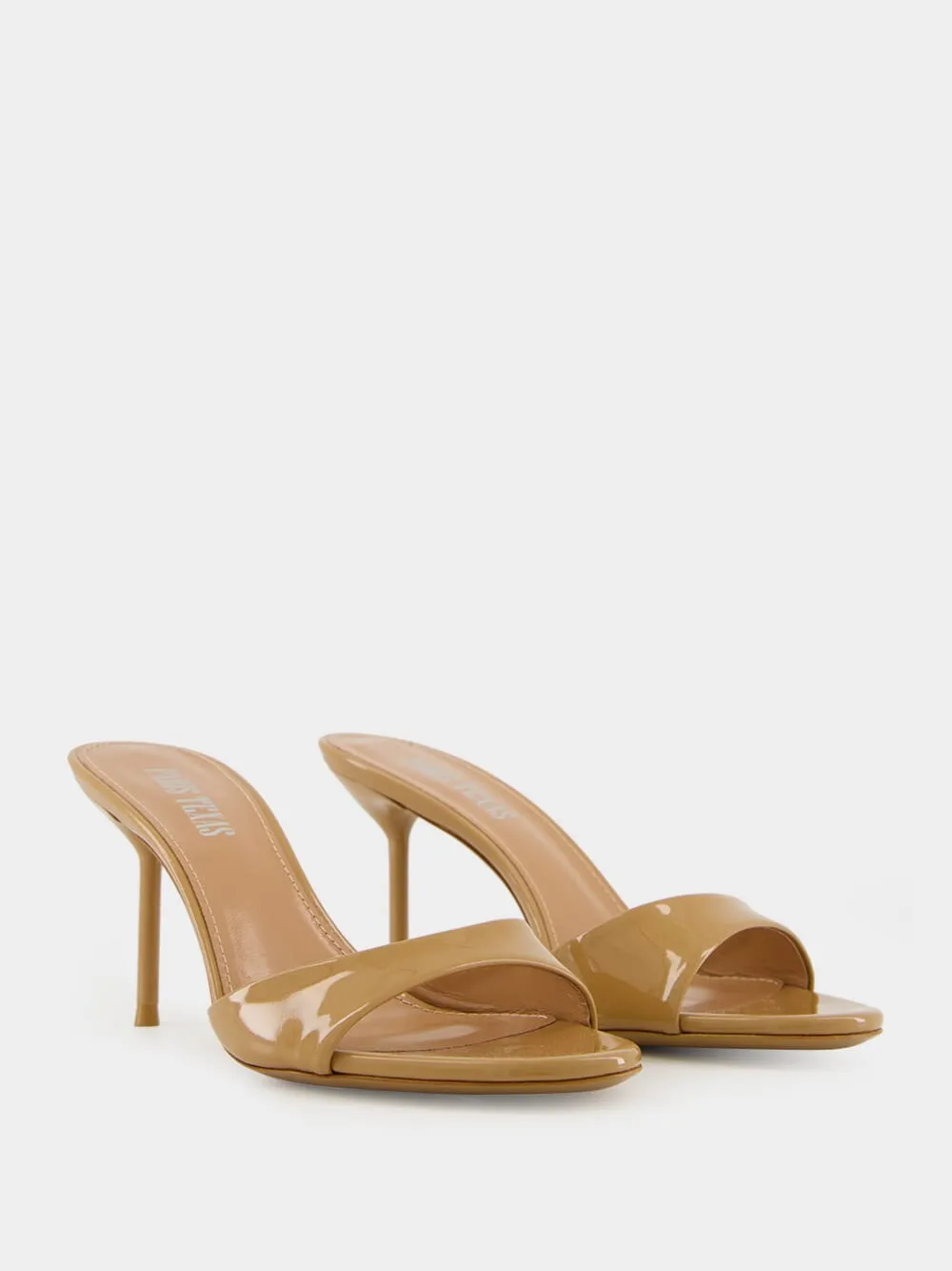 Caramel Patent Leather Lidia Mule 70 sold by Fashion Clinic product image thumbnail 2