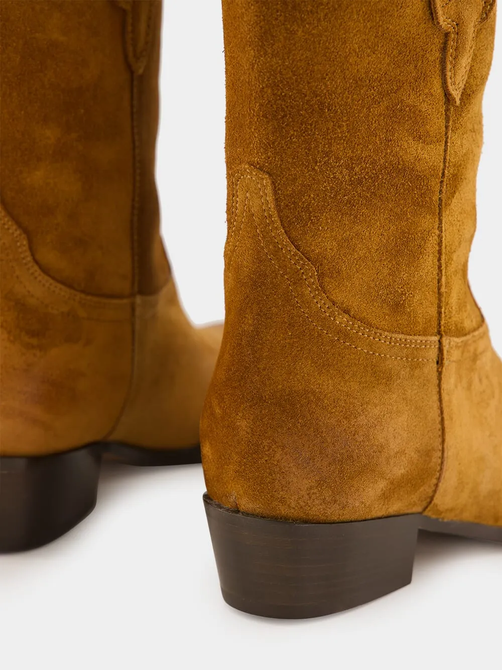 Cognac Suede Hilda Boot 35 sold by Fashion Clinic product image thumbnail 5