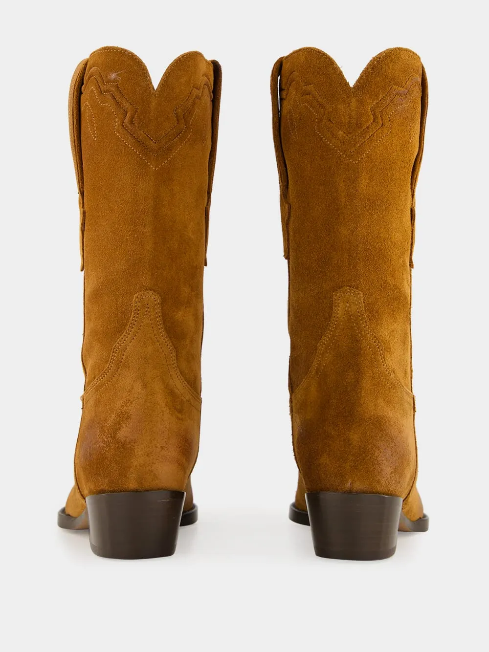 Cognac Suede Hilda Boot 35 sold by Fashion Clinic product image thumbnail 4