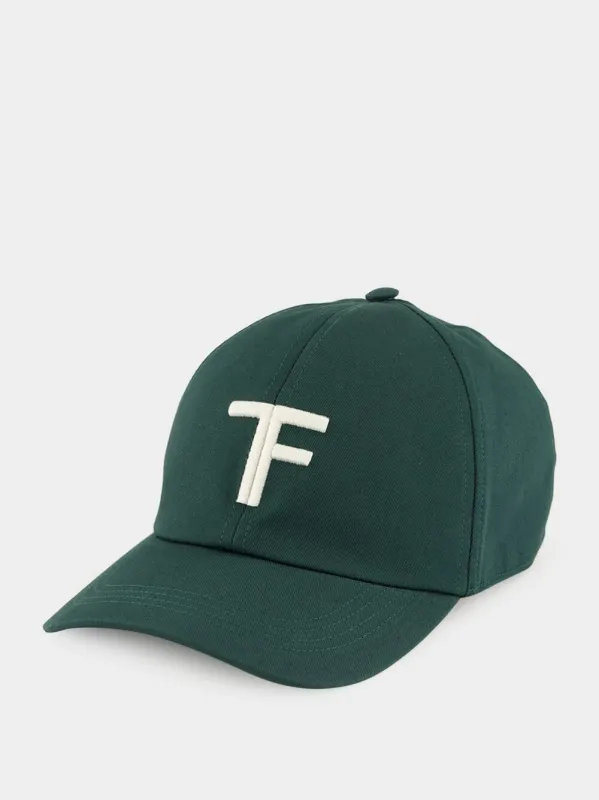 Pine Green Brushed Cotton TF Baseball Cap sold by Fashion Clinic