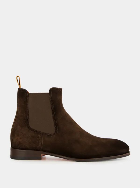 Brown Archerboot A Suede Chelsea Boots sold by Fashion Clinic
