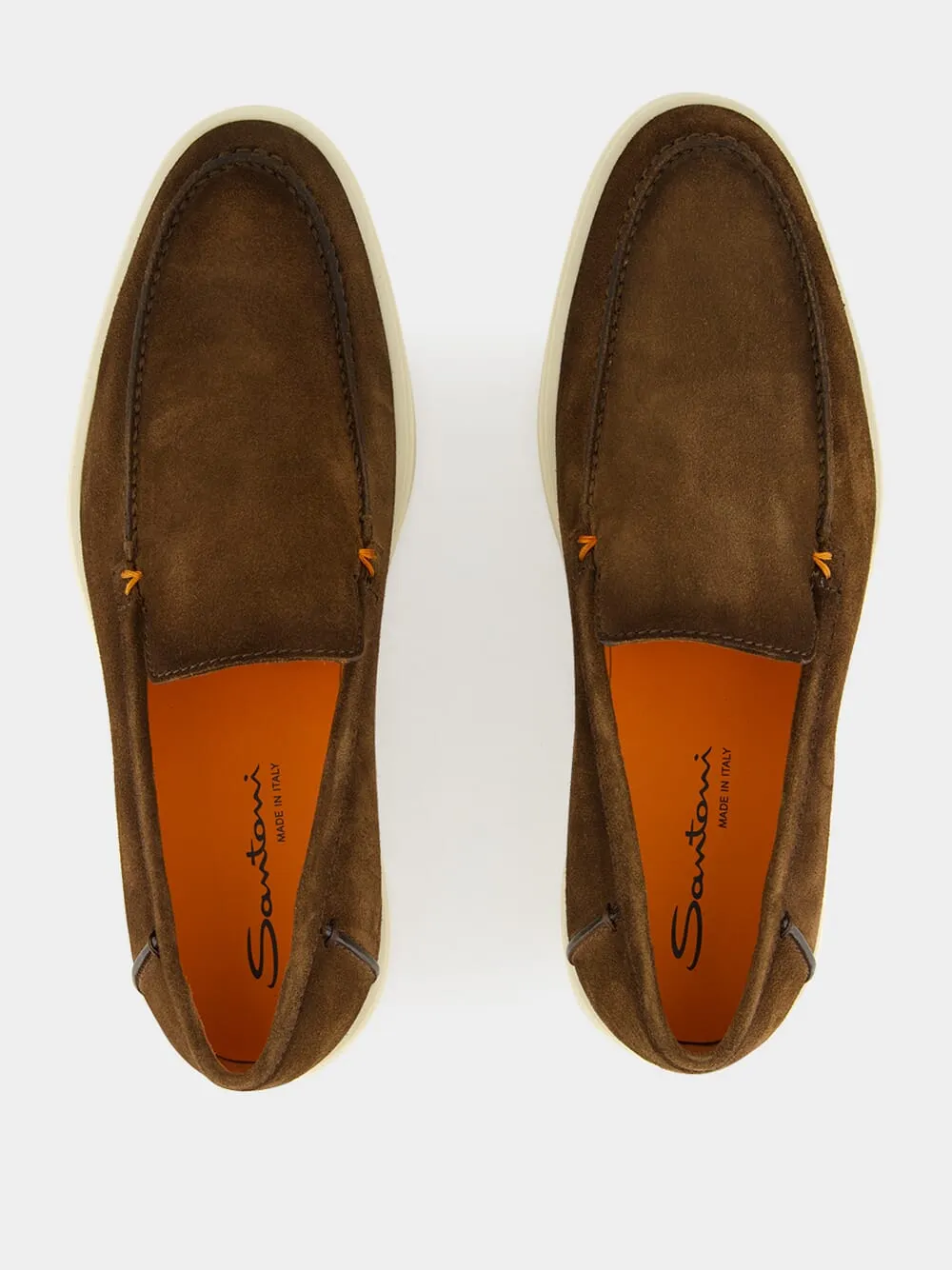 Brown Suede Loafers with Rubber Sole sold by Fashion Clinic product image thumbnail 4