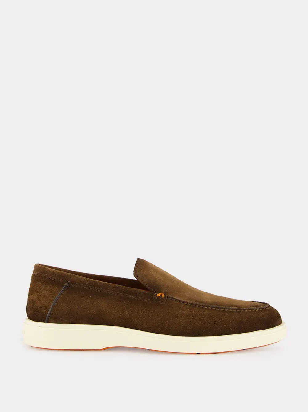 Brown Suede Loafers with Rubber Sole sold by Fashion Clinic