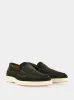 Green Suede Loafers with Rubber Sole sold by Fashion Clinic