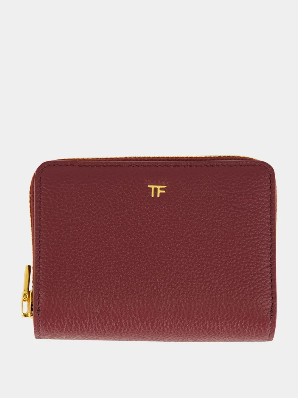 Red Plum Grain Leather Mini Wallet sold by Fashion Clinic