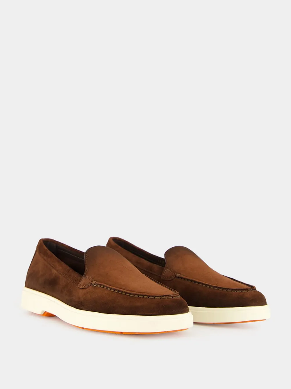 Dark Brown Suede Loafers sold by Fashion Clinic product image thumbnail 3