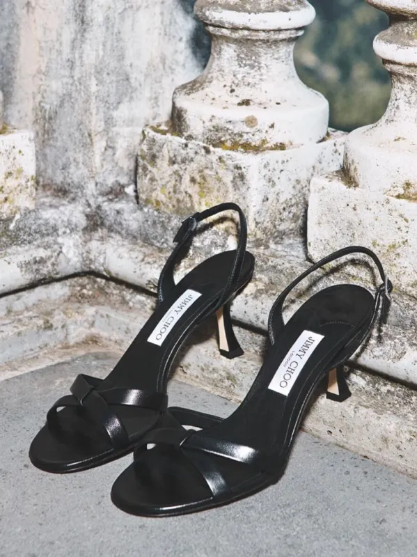 Elsy Black Slingback Sandals sold by Fashion Clinic