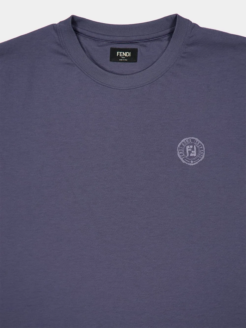 Dark Blue FF Postcards Cotton T-Shirt sold by Fashion Clinic product image thumbnail 3