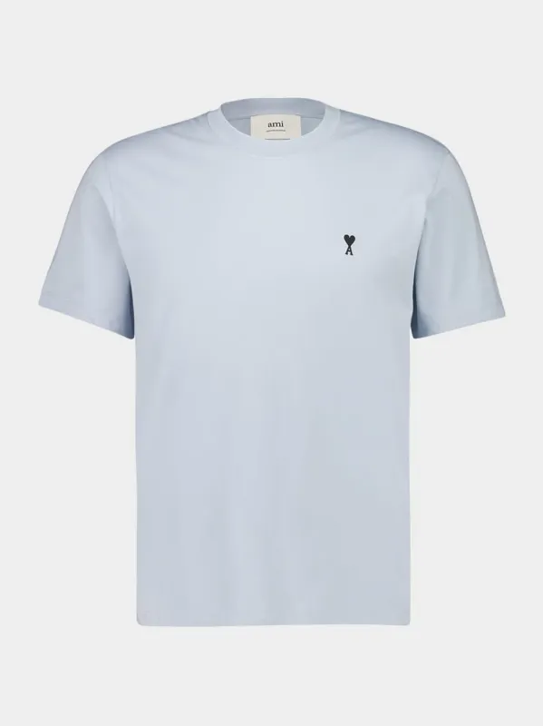 Blue Ami de Coeur Cotton T-Shirt sold by Fashion Clinic