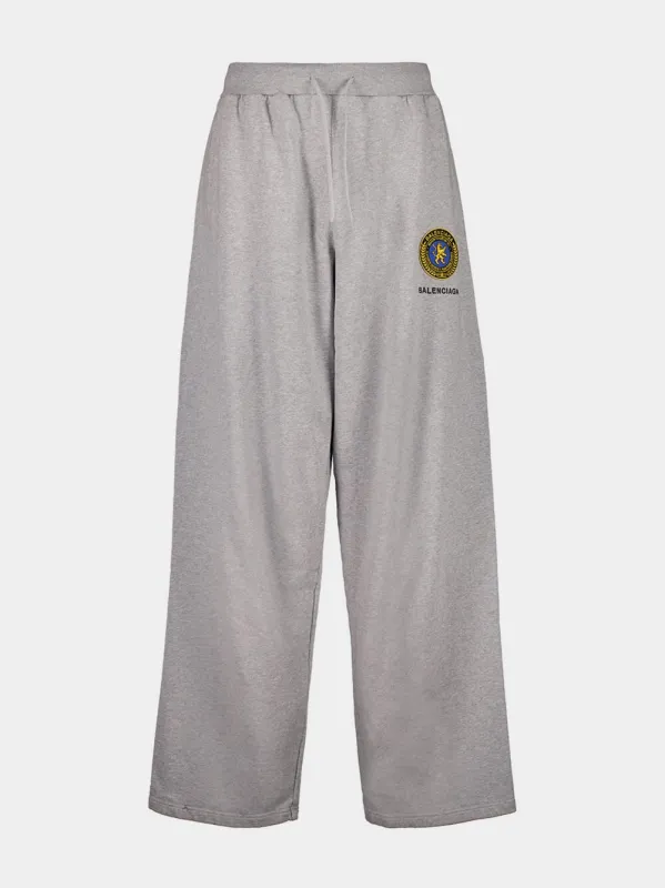 Heather Grey Oversized Sweatpants made by Balenciaga