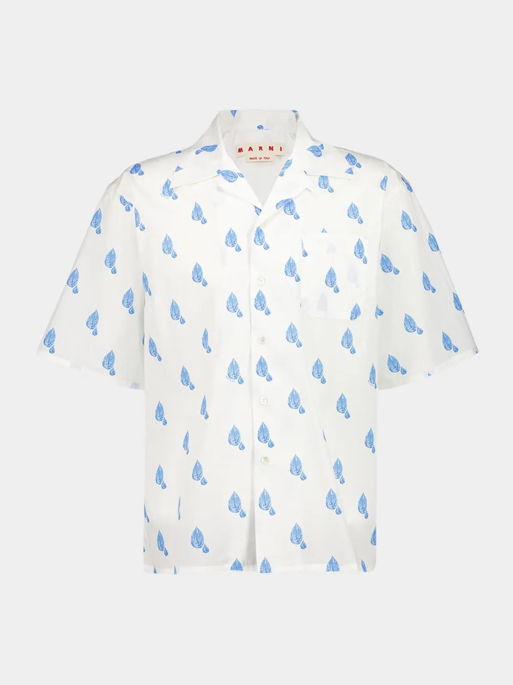 Lily White Printed Cotton Shirt sold by Fashion Clinic