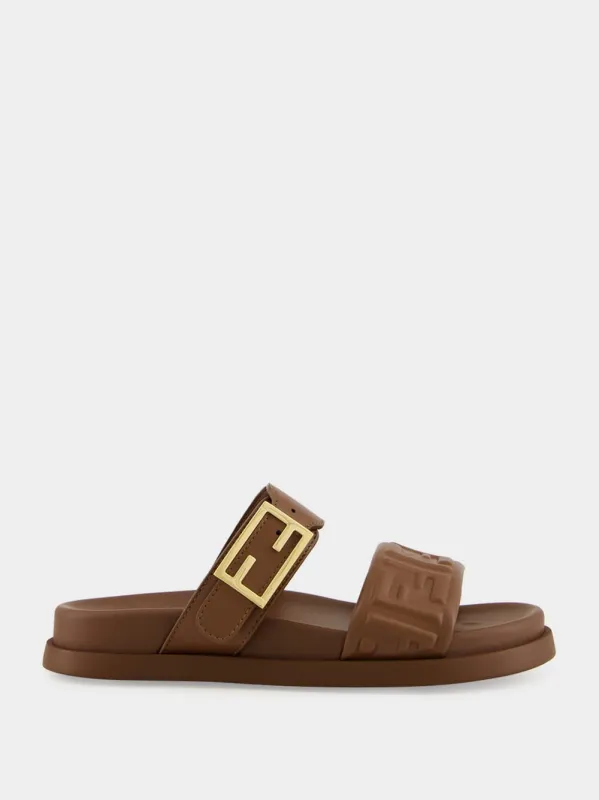 Brown Feel FF Nappa Sandals sold by Fashion Clinic