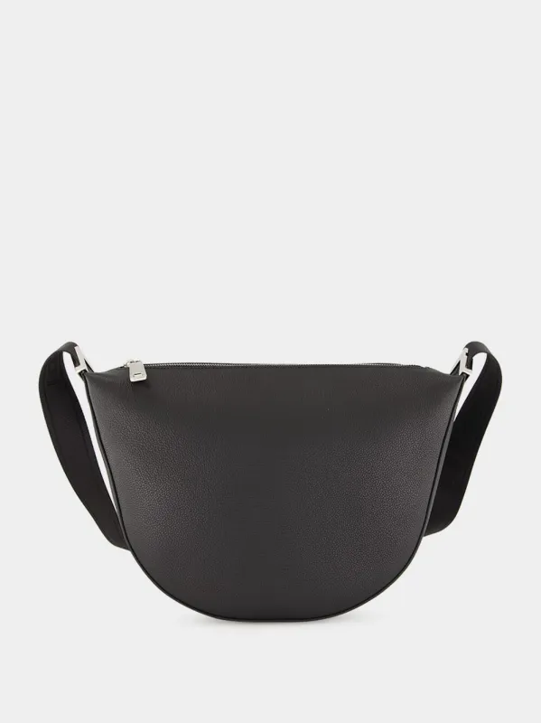 Black Leather FF Squared Fendi Melon Bag sold by Fashion Clinic