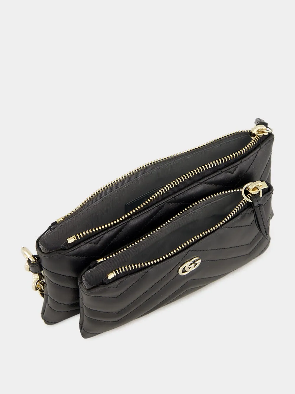 Black GG Marmont Pouch with Chain sold by Fashion Clinic product image thumbnail 5