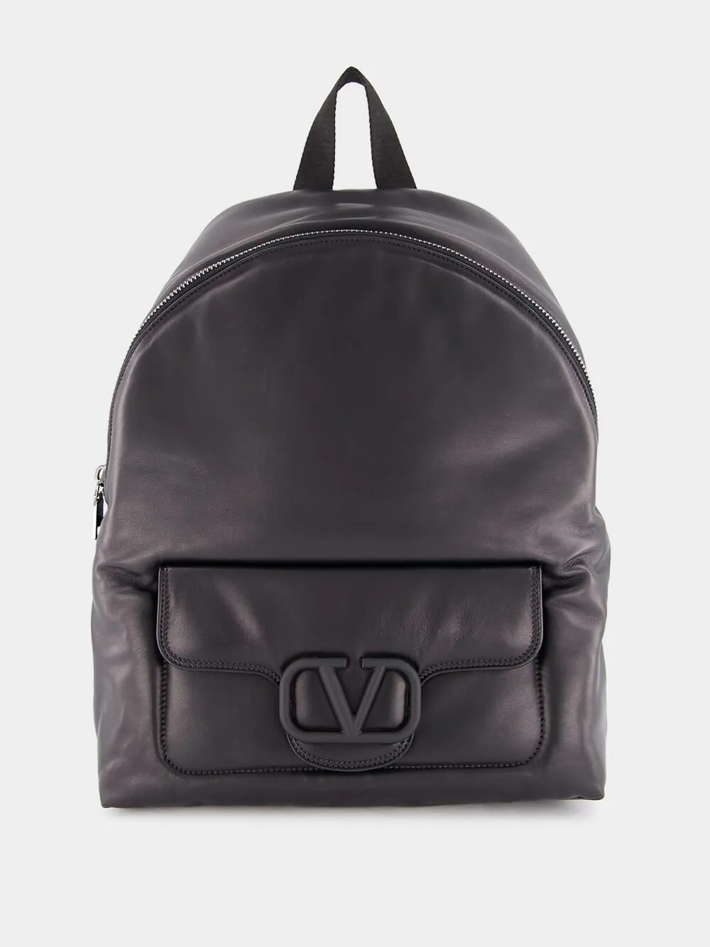 Black VLogo Signature Nappa Backpack sold by Fashion Clinic