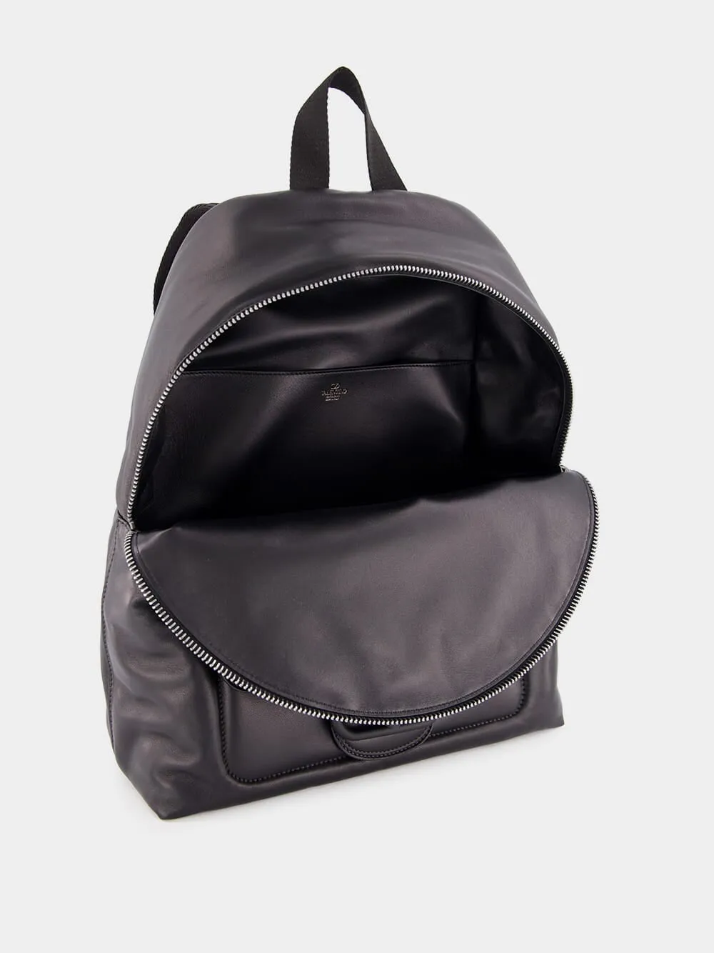 Black VLogo Signature Nappa Backpack sold by Fashion Clinic product image thumbnail 5