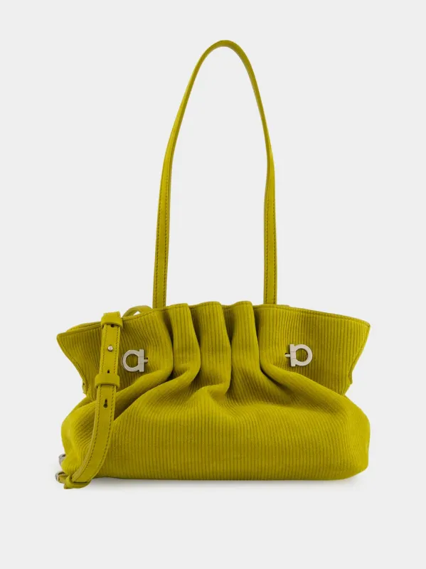 Small Lemongrass Suede Soft Shoulder Bag sold by Fashion Clinic