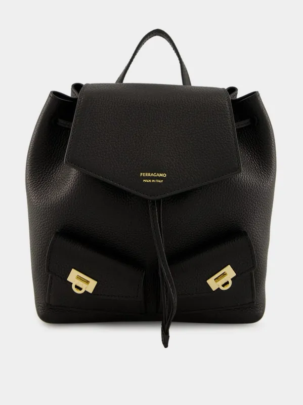 Mini Harley Black Leather Backpack sold by Fashion Clinic