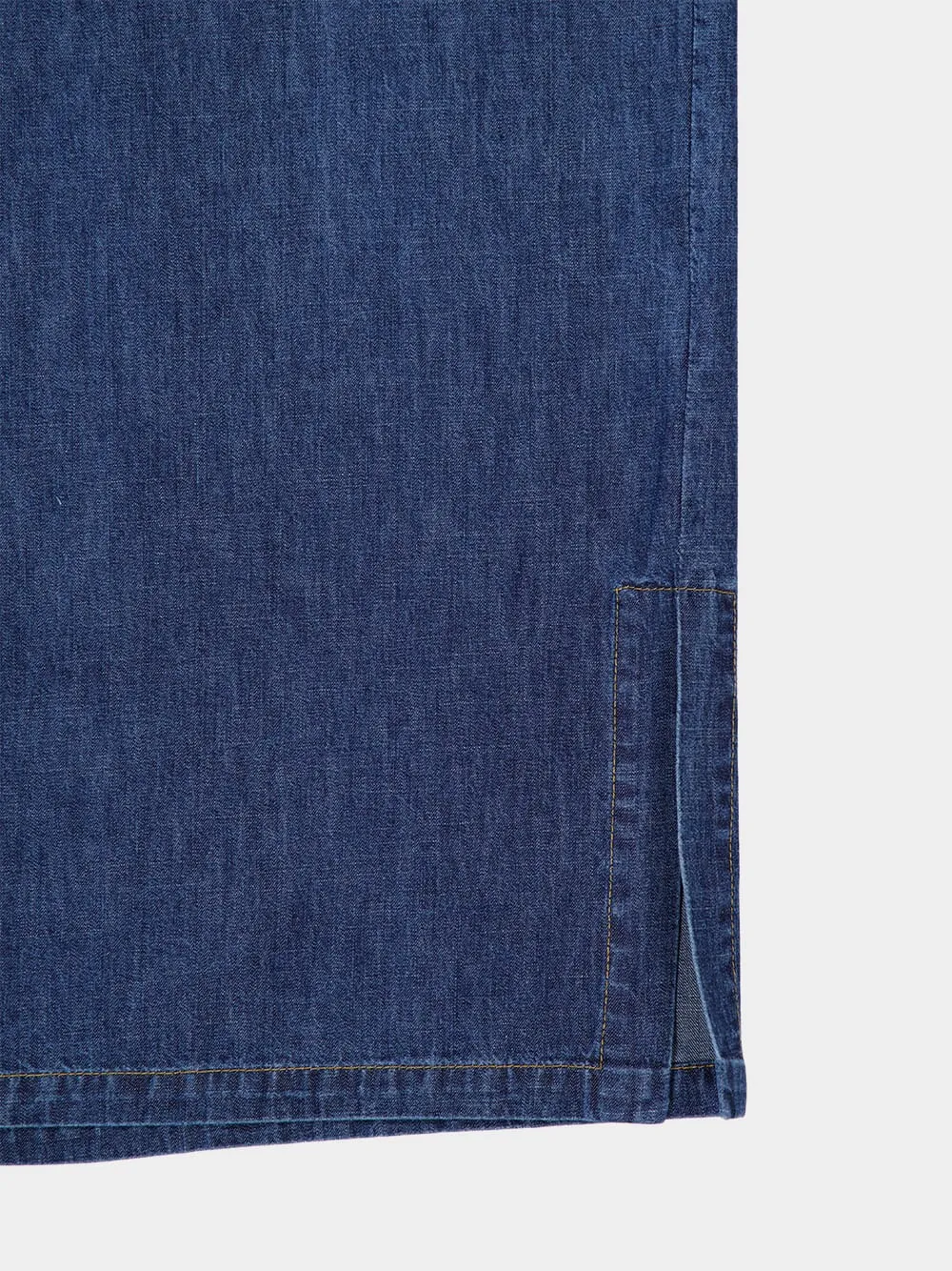 Blue Denim Midi Shirt Dress sold by Fashion Clinic product image thumbnail 4