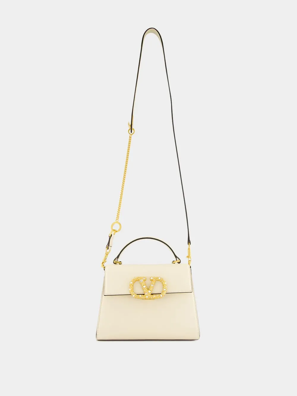 Ivory Vsling Jewelled Small Handbag sold by Fashion Clinic product image thumbnail 3