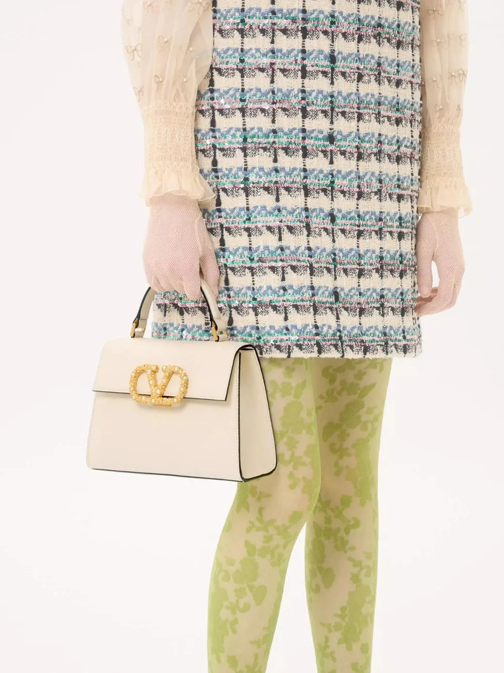 Ivory Vsling Jewelled Small Handbag sold by Fashion Clinic product image thumbnail 2