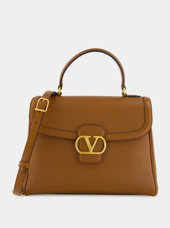 Tobacco Brown 9to5 Large Top Handle Bag sold by Fashion Clinic