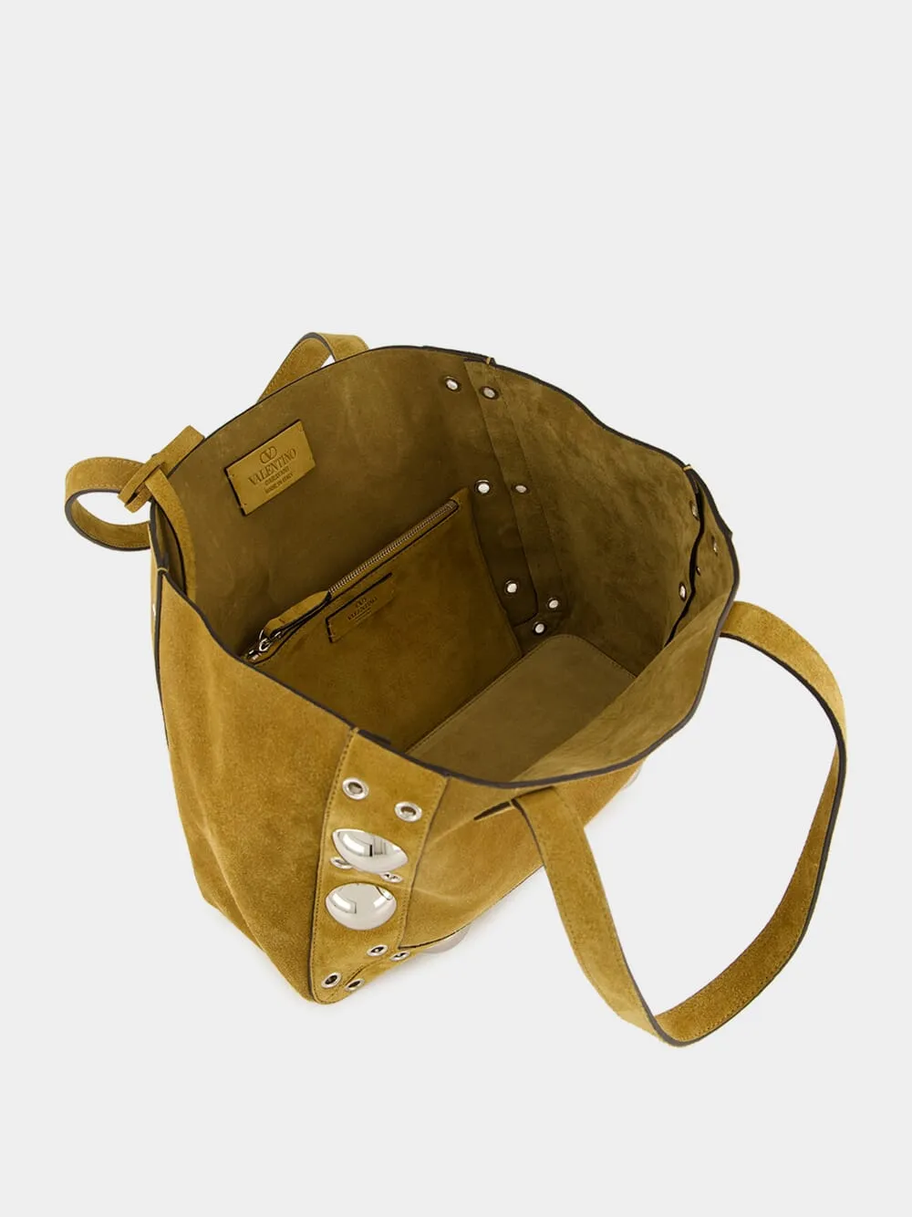 Havana Beige Nellcôte Suede Medium Tote sold by Fashion Clinic product image thumbnail 5