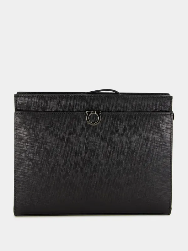 Black Trading Leather Pouch sold by Fashion Clinic