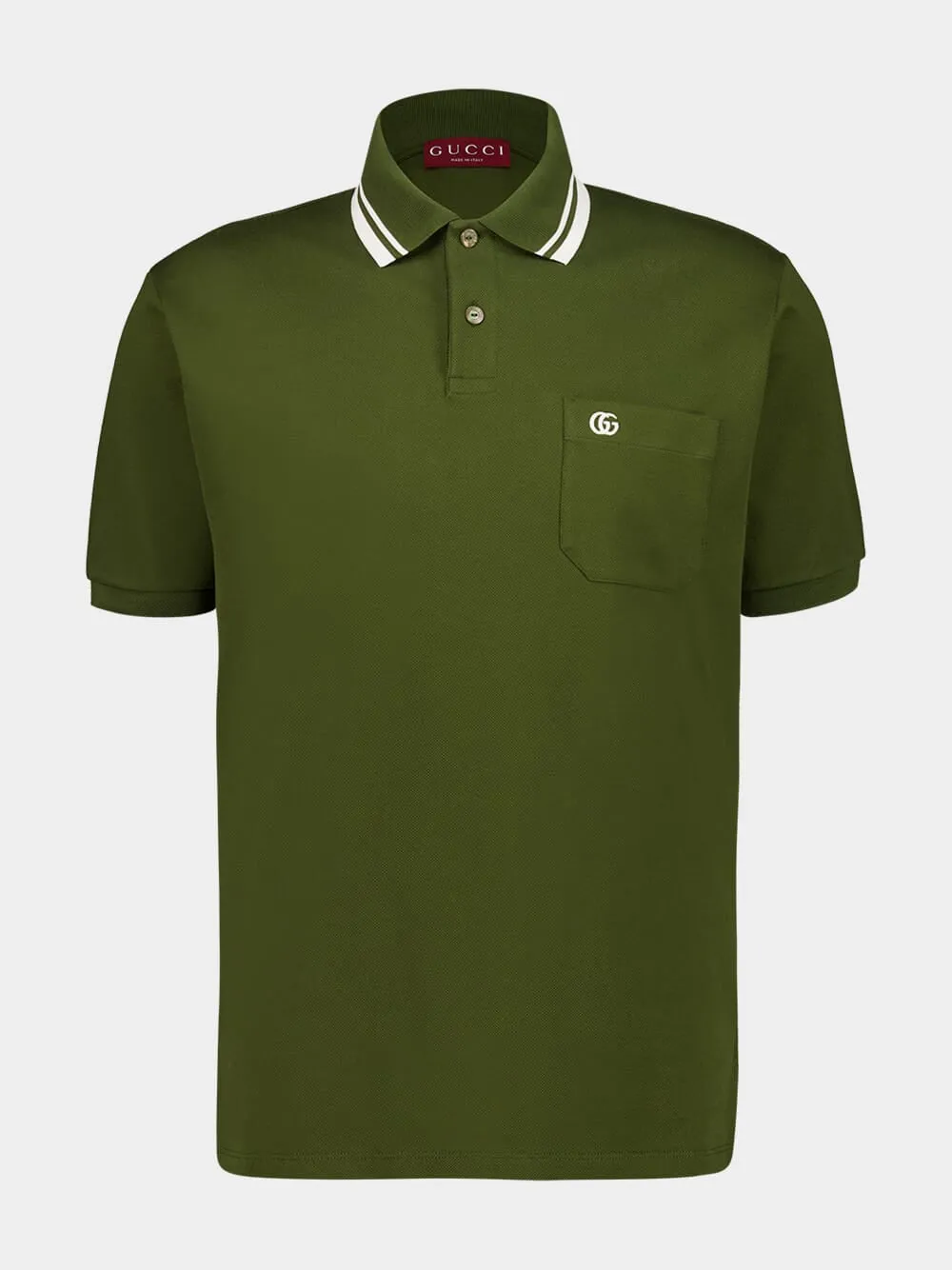 Forest Green Cotton Piqué Polo Shirt sold by Fashion Clinic