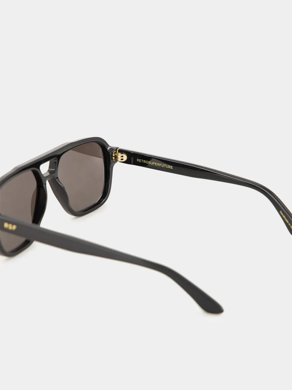 Maneval Black Aviator Sunglasses sold by Fashion Clinic product image thumbnail 4