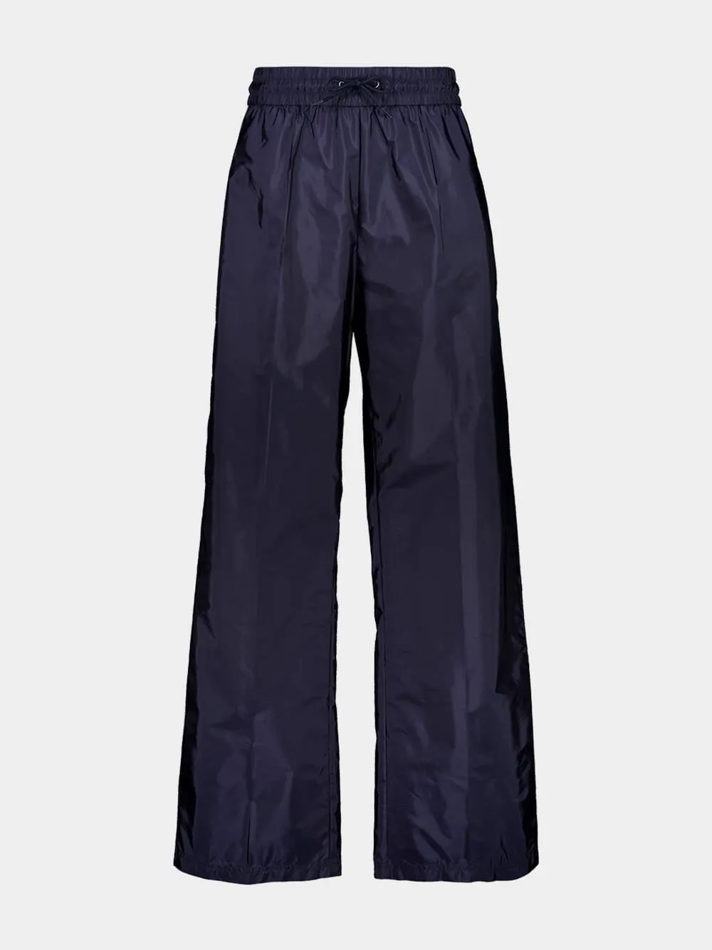 Royal Blue Wide-Leg Re-Nylon Pants sold by Fashion Clinic
