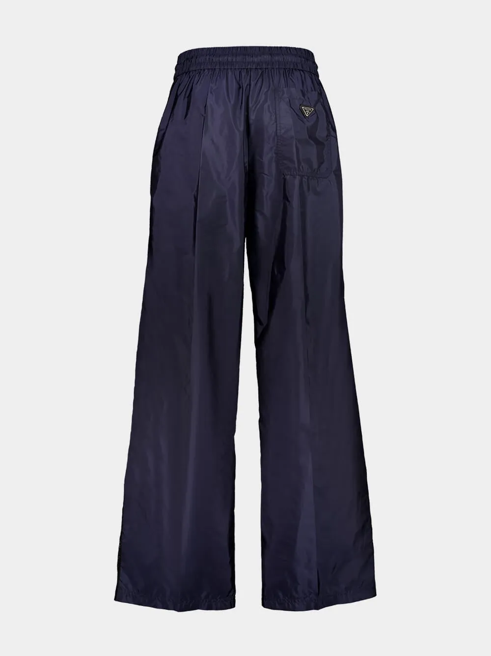 Royal Blue Wide-Leg Re-Nylon Pants sold by Fashion Clinic product image thumbnail 2