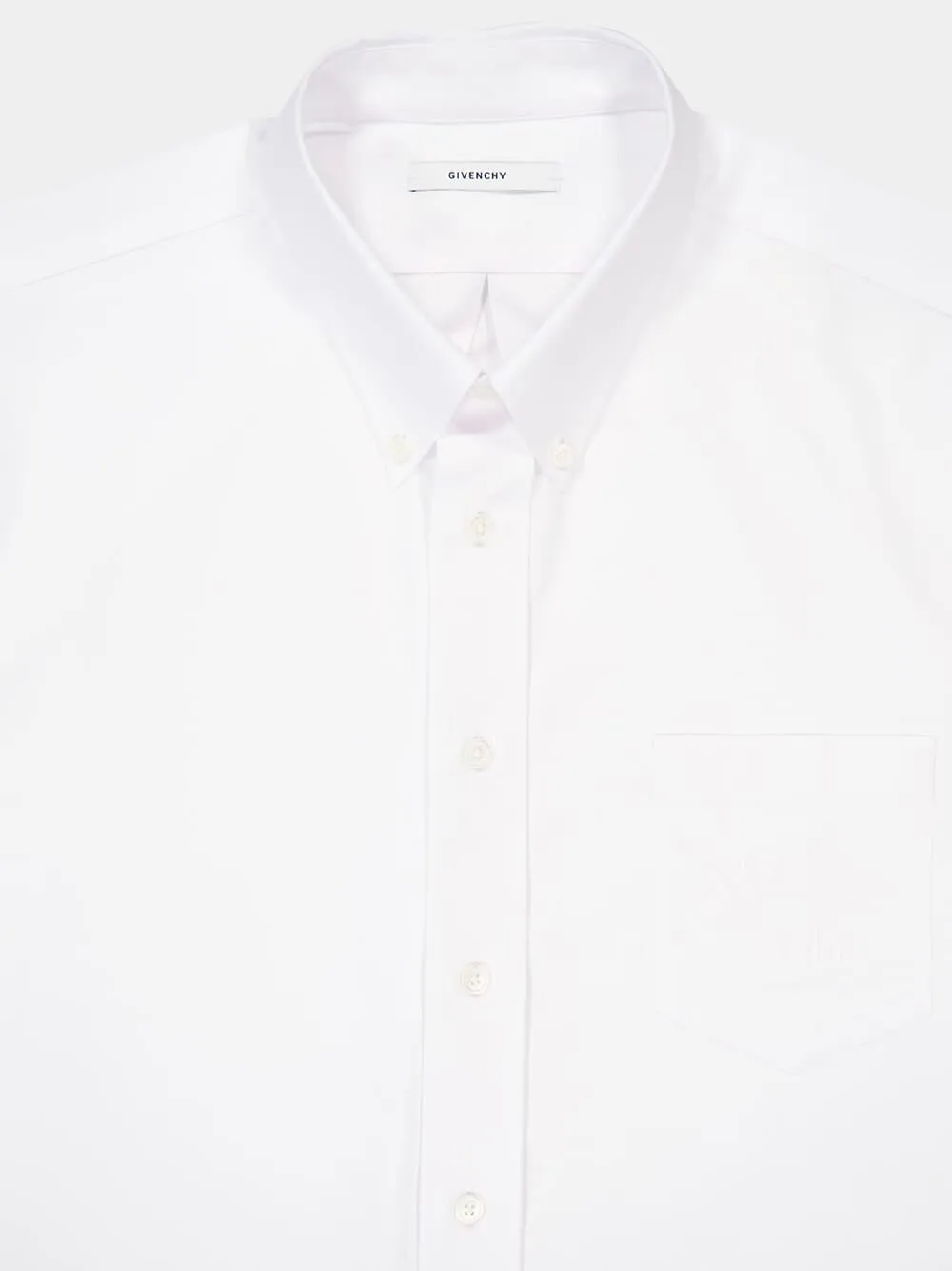 White Button-Down Oxford Cotton Shirt sold by Fashion Clinic product image thumbnail 3
