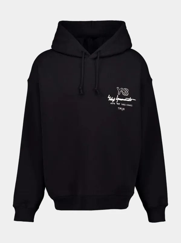 Black Graphic Cotton Sweatshirt sold by Fashion Clinic