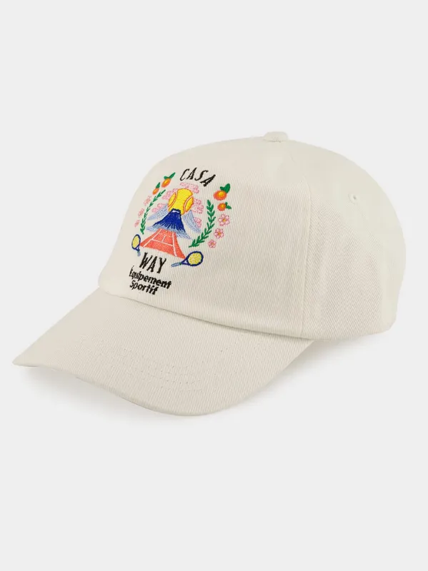 White Casa Way Mountain Cap sold by Fashion Clinic
