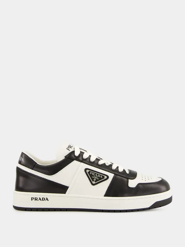 White and Black Downtown Sneakers sold by Fashion Clinic