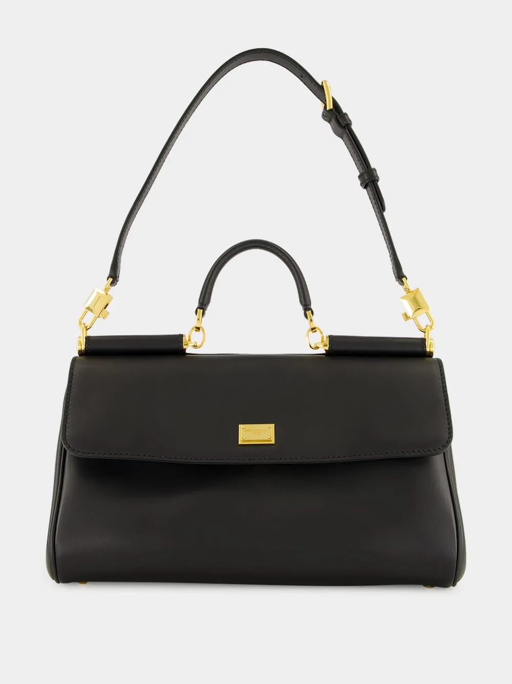 Black My Sicily Leather Handbag sold by Fashion Clinic product image thumbnail 2