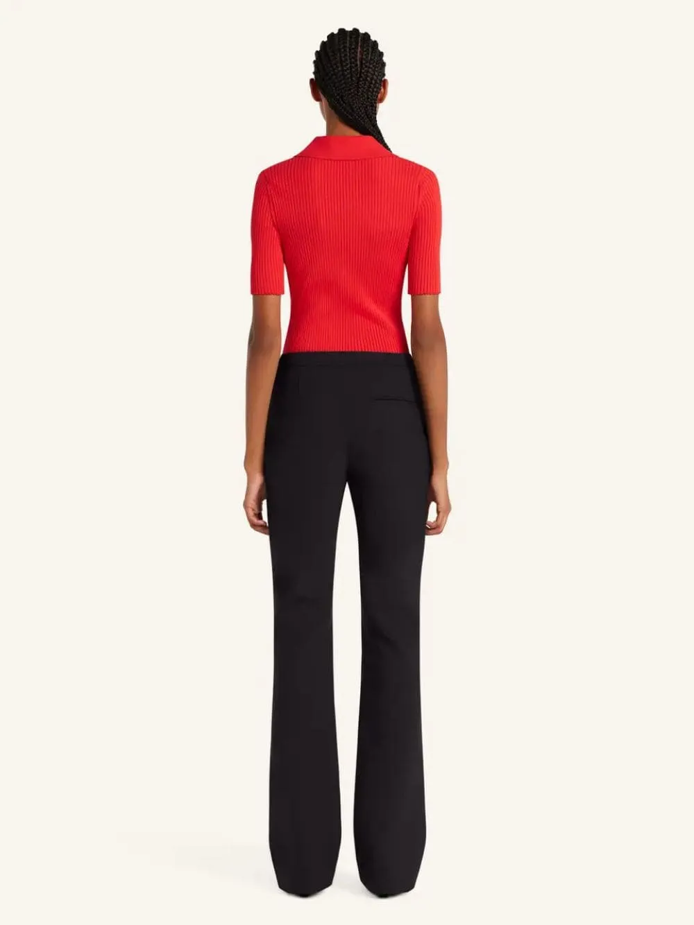 Poppy Iconic Rib Knit Polo Shirt sold by Fashion Clinic product image thumbnail 3