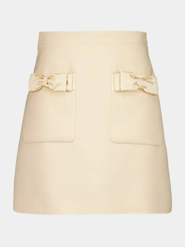 Mini Skirt with Bow Pocket Detail sold by Fashion Clinic