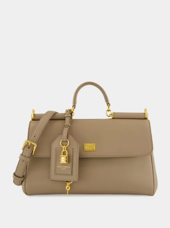 My Sicily Beige Calfskin Handbag sold by Fashion Clinic