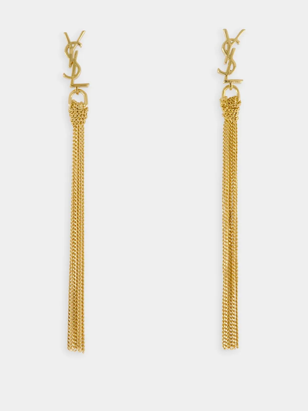 Cassandre Tassel Gold Earrings sold by Fashion Clinic