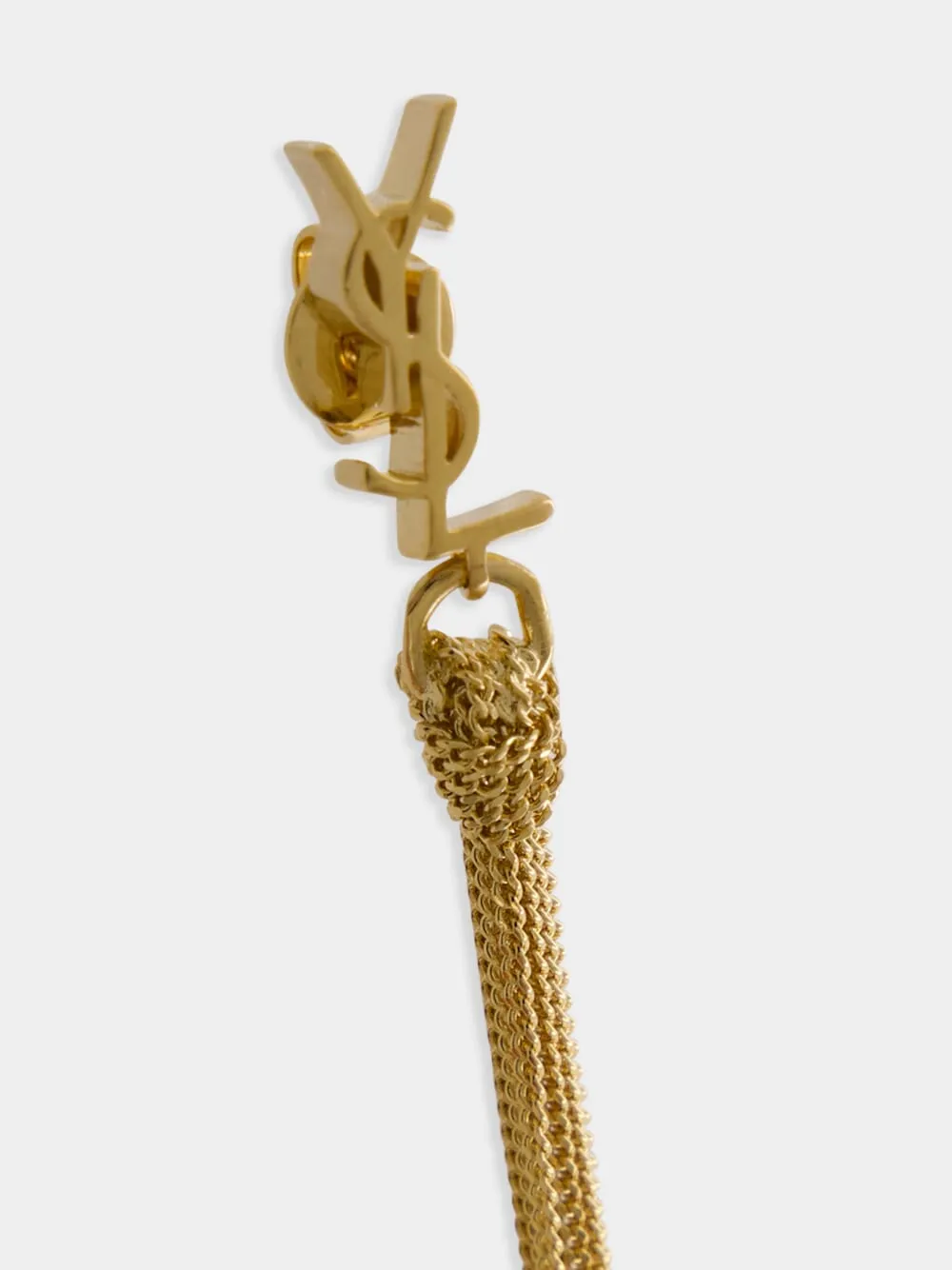 Cassandre Tassel Gold Earrings sold by Fashion Clinic product image thumbnail 3