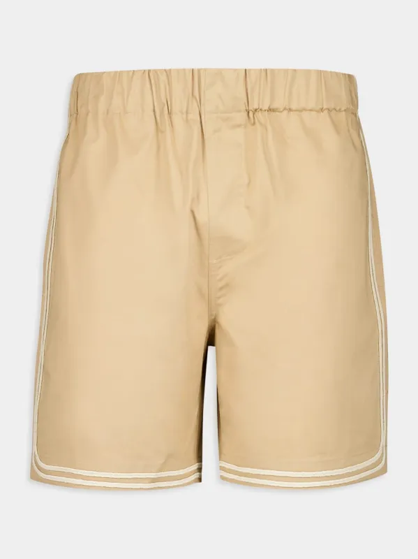 Beige Braided Cord Shorts sold by Fashion Clinic