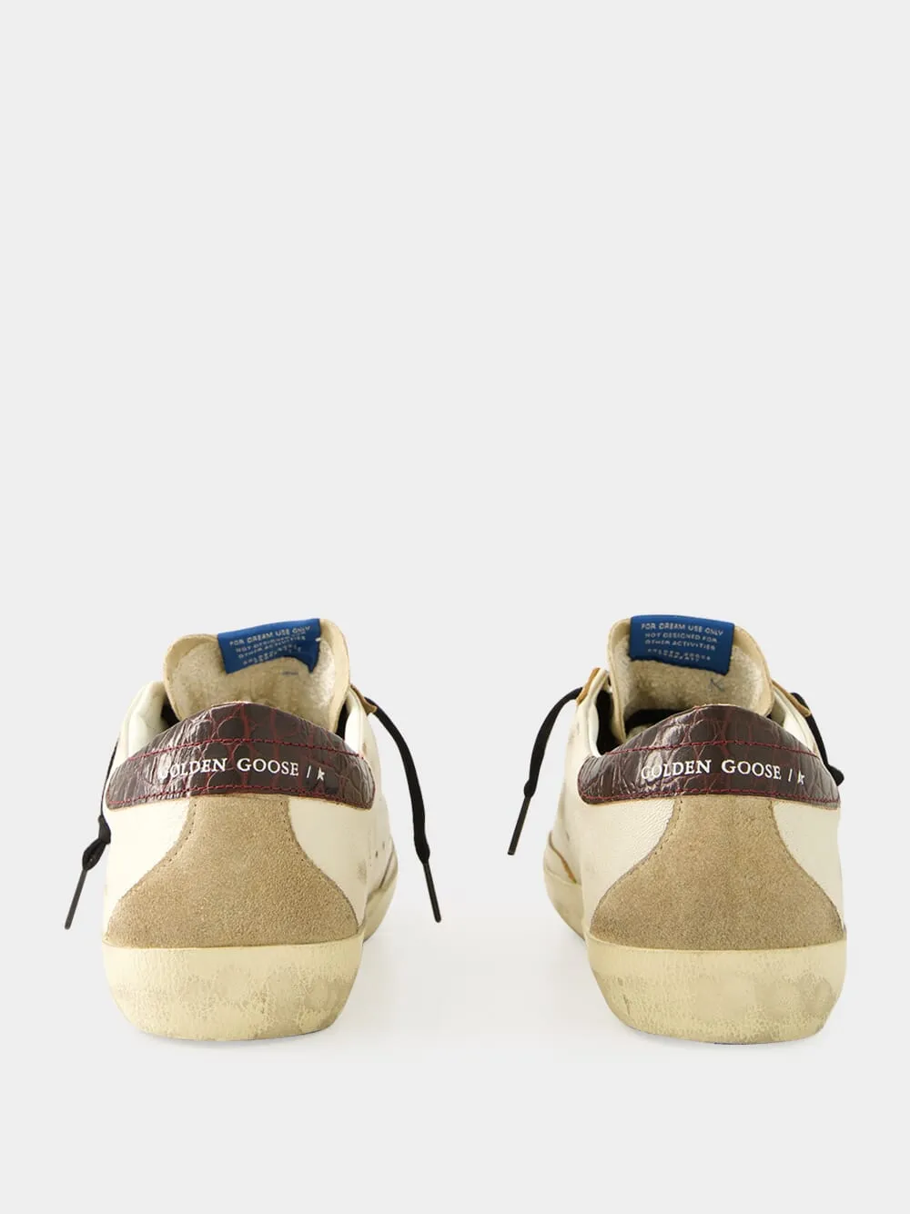 White Beige Brown Superstar Sneakers sold by Fashion Clinic product image thumbnail 5