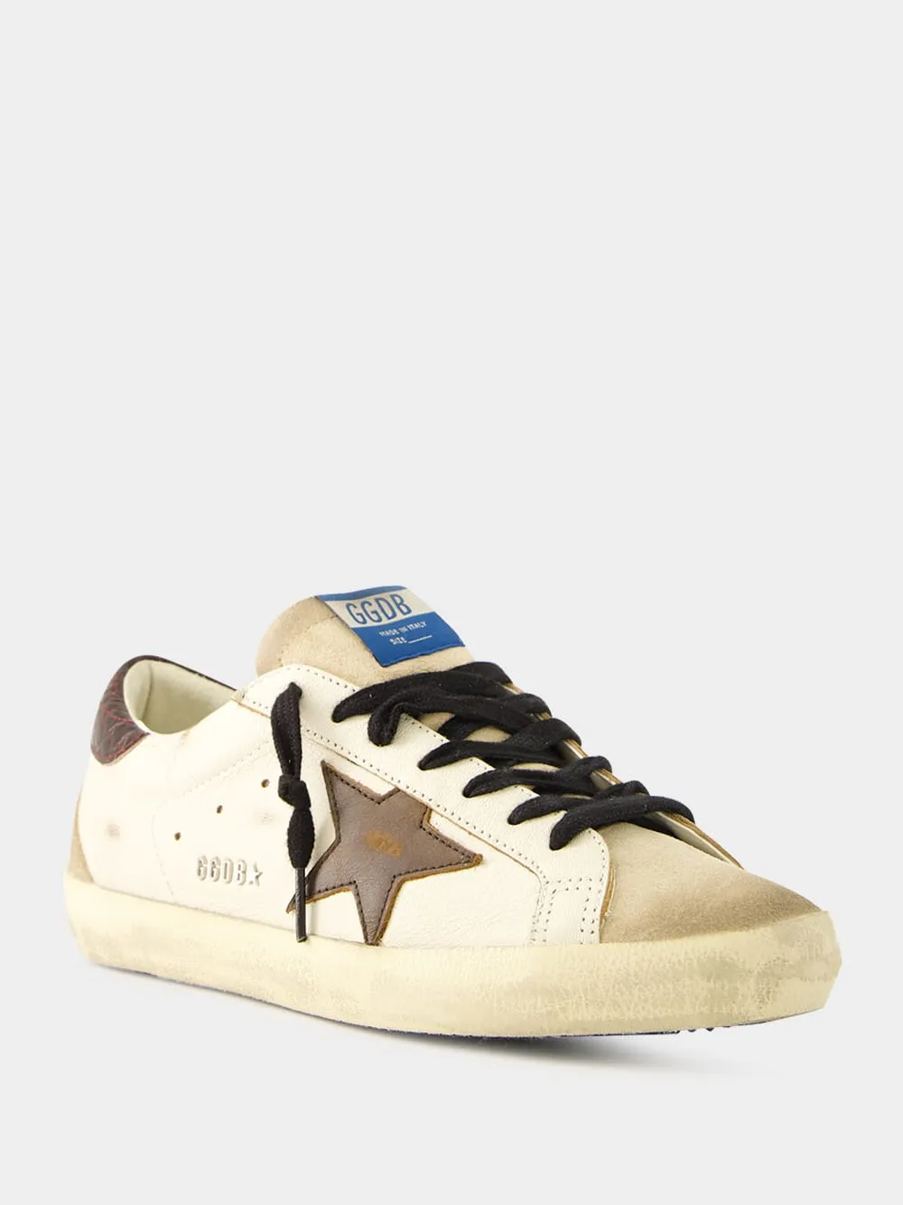 White Beige Brown Superstar Sneakers sold by Fashion Clinic product image thumbnail 2