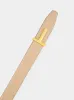 Light Beige and Espresso Reversible T Buckle Belt sold by Fashion Clinic
