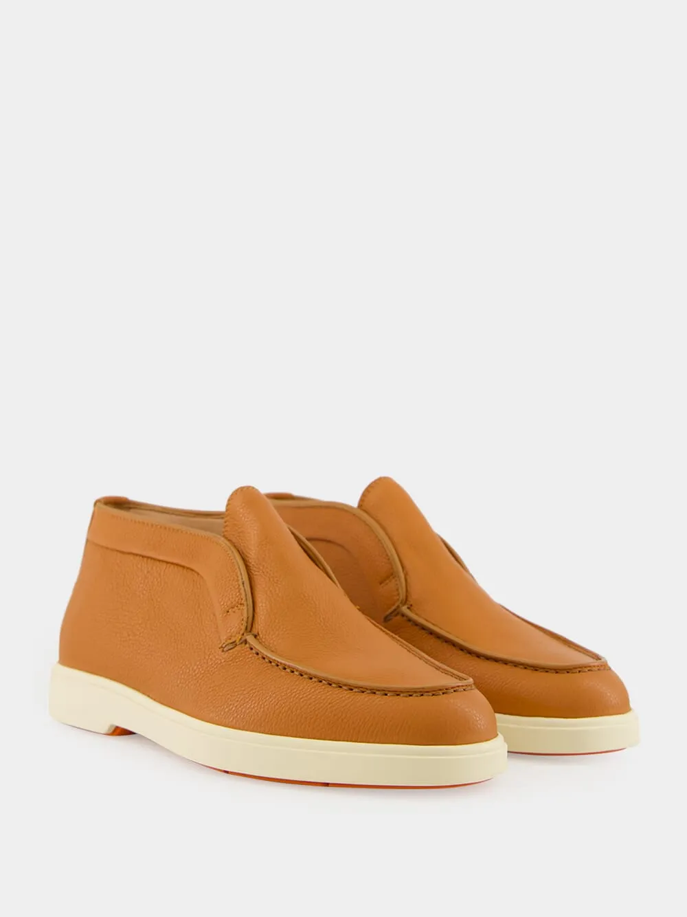 Light Brown Leather Desert Boots sold by Fashion Clinic product image thumbnail 3