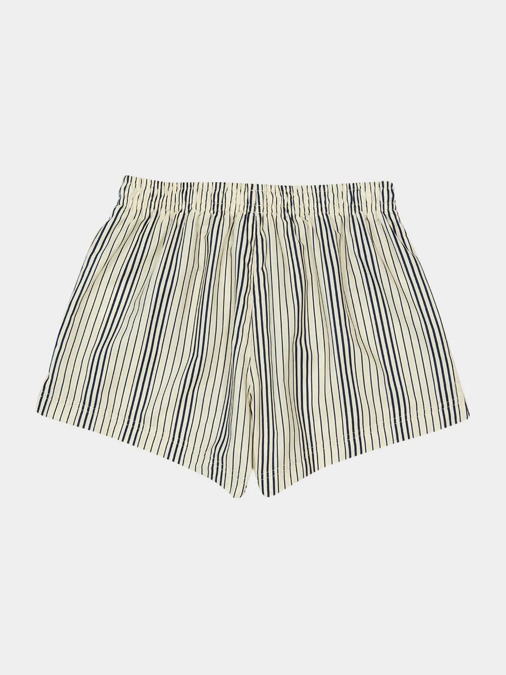 Cream Navy Striped Short Swim Shorts sold by Fashion Clinic product image thumbnail 5