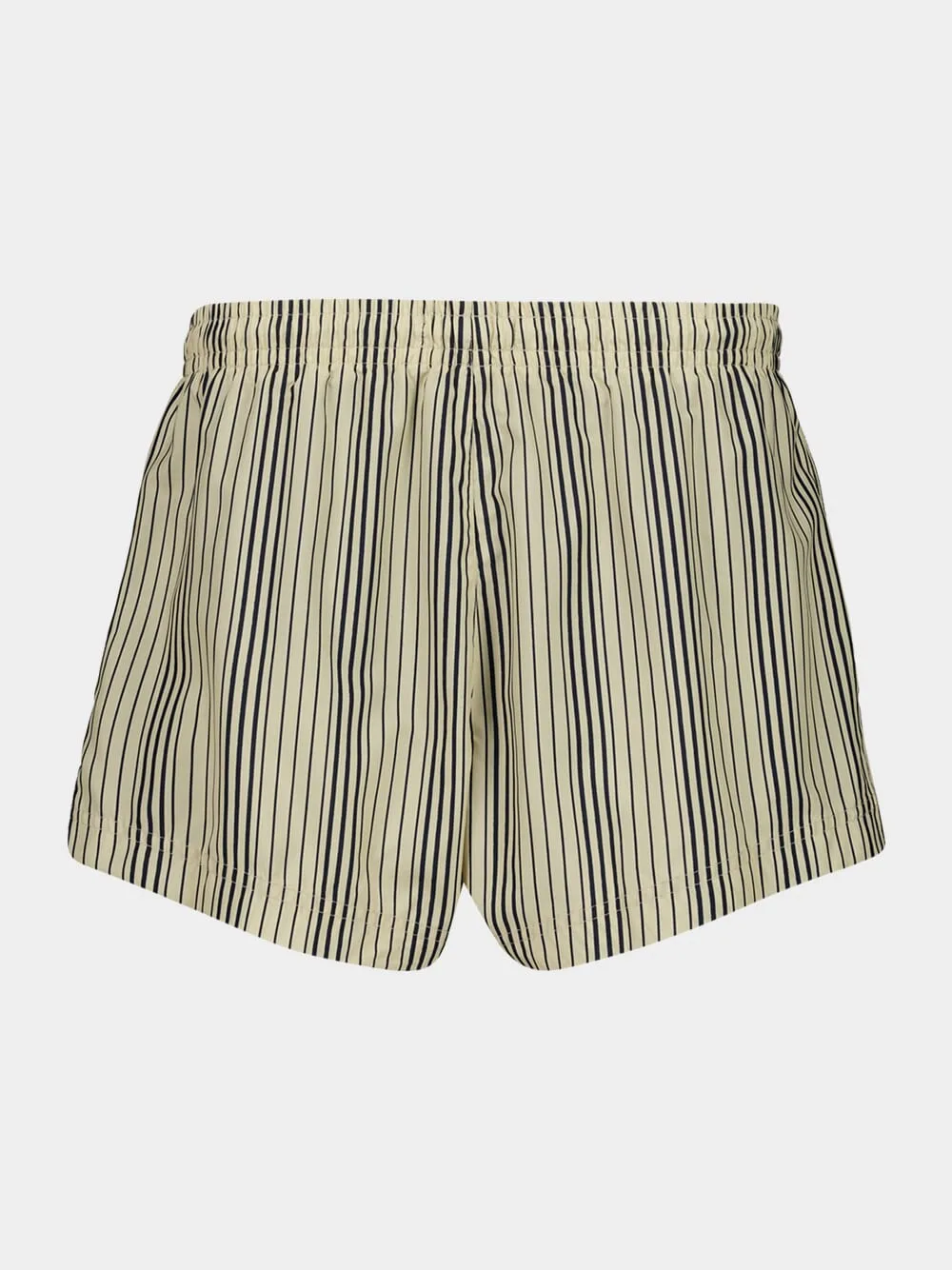 Cream Navy Striped Short Swim Shorts sold by Fashion Clinic product image thumbnail 2
